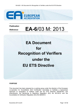 EA-6/03 M rev04 - European Accreditation