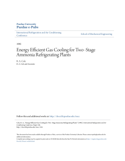 Energy Efficient Gas Cooling for Two -Stage - Purdue e-Pubs