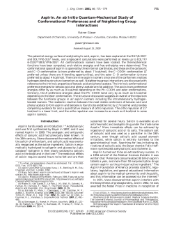 Aspirin. An ab Initio Quantum-Mechanical Study of Conformational