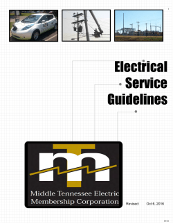 Electrical Service Guidelines - Middle Tennessee Electric