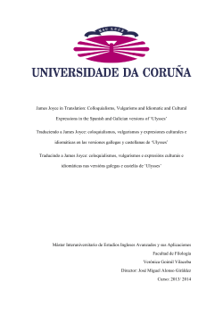 James Joyce in translation: colloquialisms, vulgarisms and idiomatic