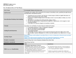 HPISD CURRICULUM Unit Overview Generalizations/Enduring