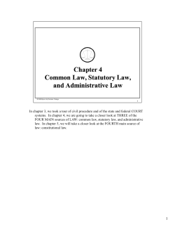 In chapter 3, we took a tour of civil procedure and of the state and
