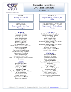 Executive Committee 2015-2016 Members