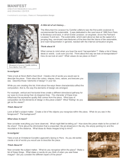 learning guide - Manifest Gallery