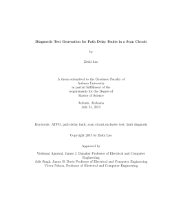 Diagnostic Test Generation for Path Delay Faults in a Scan Circuit