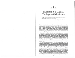 SKINNER-BOXED: