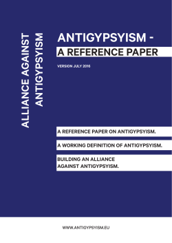 Layouted version: "Antigypsyism reference paper