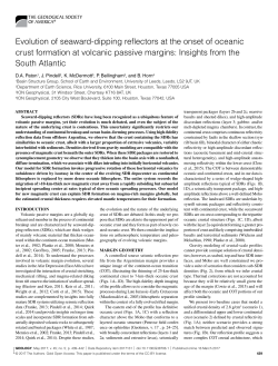 Evolution of seaward-dipping reflectors at the onset of oceanic crust