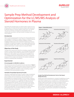 Sample Prep Method Development and Optimization for