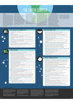the earth charter - Earth Charter Nederland