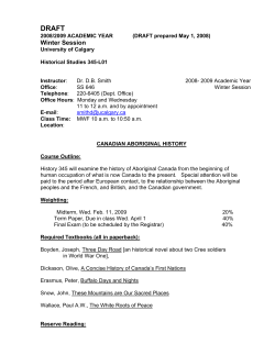 History 529 Fall l997/98 - Department of History | University of Calgary