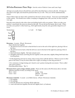 Italian Renaissance Dance Steps