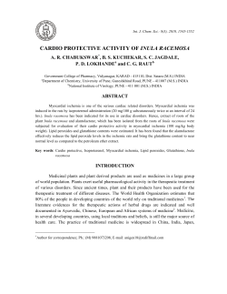 CARDIO PROTECTIVE ACTIVITY OF INULA RACEMOSA