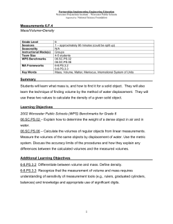 Measurements 6 - Worcester Polytechnic Institute