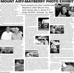 mount airy-mayberry photo exhibit