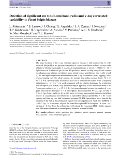 Detection of significant cm to sub-mm band radio