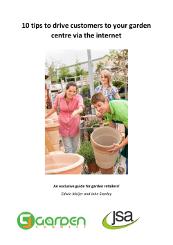10 tips to drive customers to your garden centre