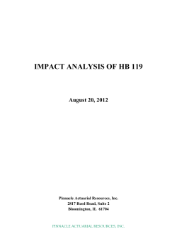 impact analysis of hb 119 - Office of Insurance Regulation