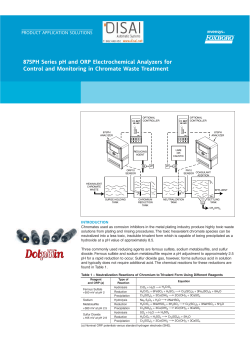 875PH Series pH and ORP Electrochemical Analyzers for Control