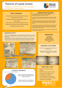 Features of coastal erosion