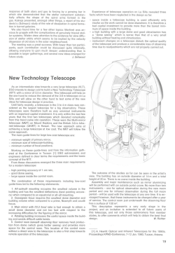 New Technology Telescope