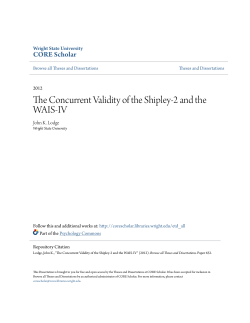The Concurrent Validity of the Shipley-2 and the