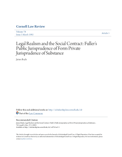 Legal Realism and the Social Contract: Fuller`s Public