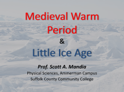 LITTLE ICE AGE - Suffolk County Community College
