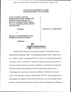 Rule - National Retail Federation