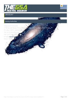 uruguay - The GSA