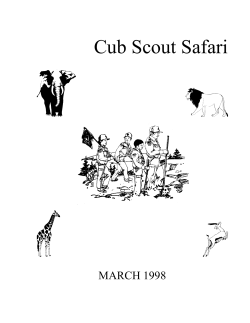 Cub Scout Safari