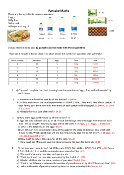 pancake maths - Primary Resources