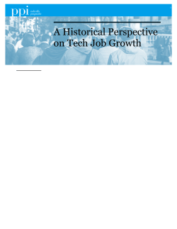 A Historical Perspective on Tech Job Growth