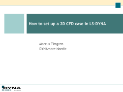 How to set up a 2D CFD case in LS-DYNA - LS