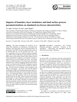Impacts of boundary layer turbulence and land surface process