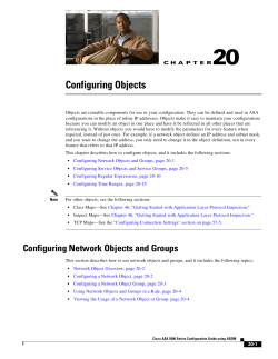 Configuring Objects
