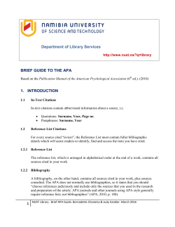 Brief APA Guide 2016