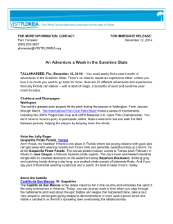 An Adventure a Week in the Sunshine State