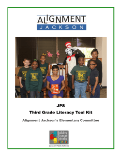 JPS Third Grade Literacy Tool Kit