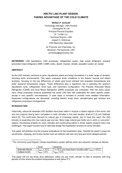 Arctic LNG Plant Design - Air Products and Chemicals, Inc.