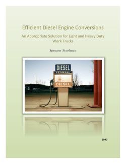 Efficient Diesel Engine Conversions