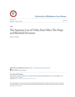 The Supreme Law of Utility Rate Hikes The Hope