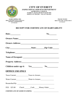 Habitability Application