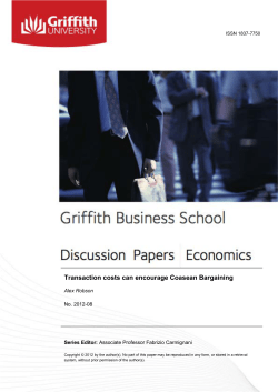 Transaction costs can encourage Coasean Bargaining