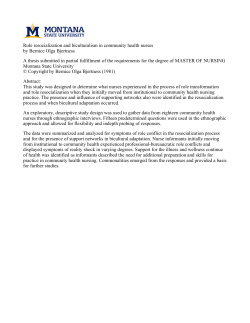 Role resocialization and biculturalism in community health nurses