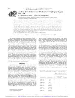 Analysis of the Performance of Nafion