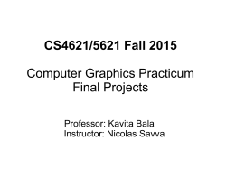 Project Proposal Slides - Cornell Computer Science
