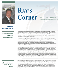 Second Quarter 2016 - Portsmouth Financial Services