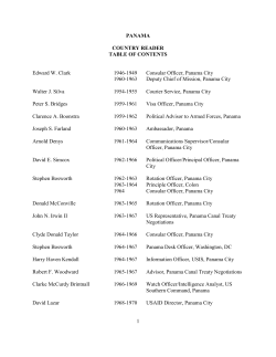 Panama - Association for Diplomatic Studies and Training